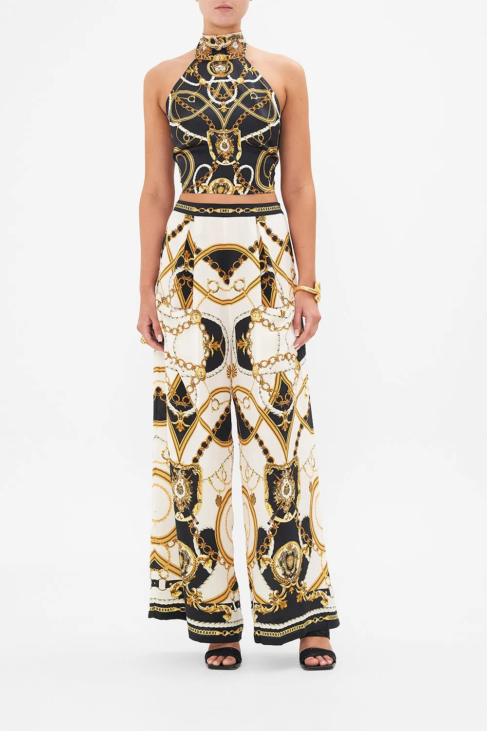 WIDE LEG TROUSER WITH FRONT POCKETS SEA CHARM sold by Camilla