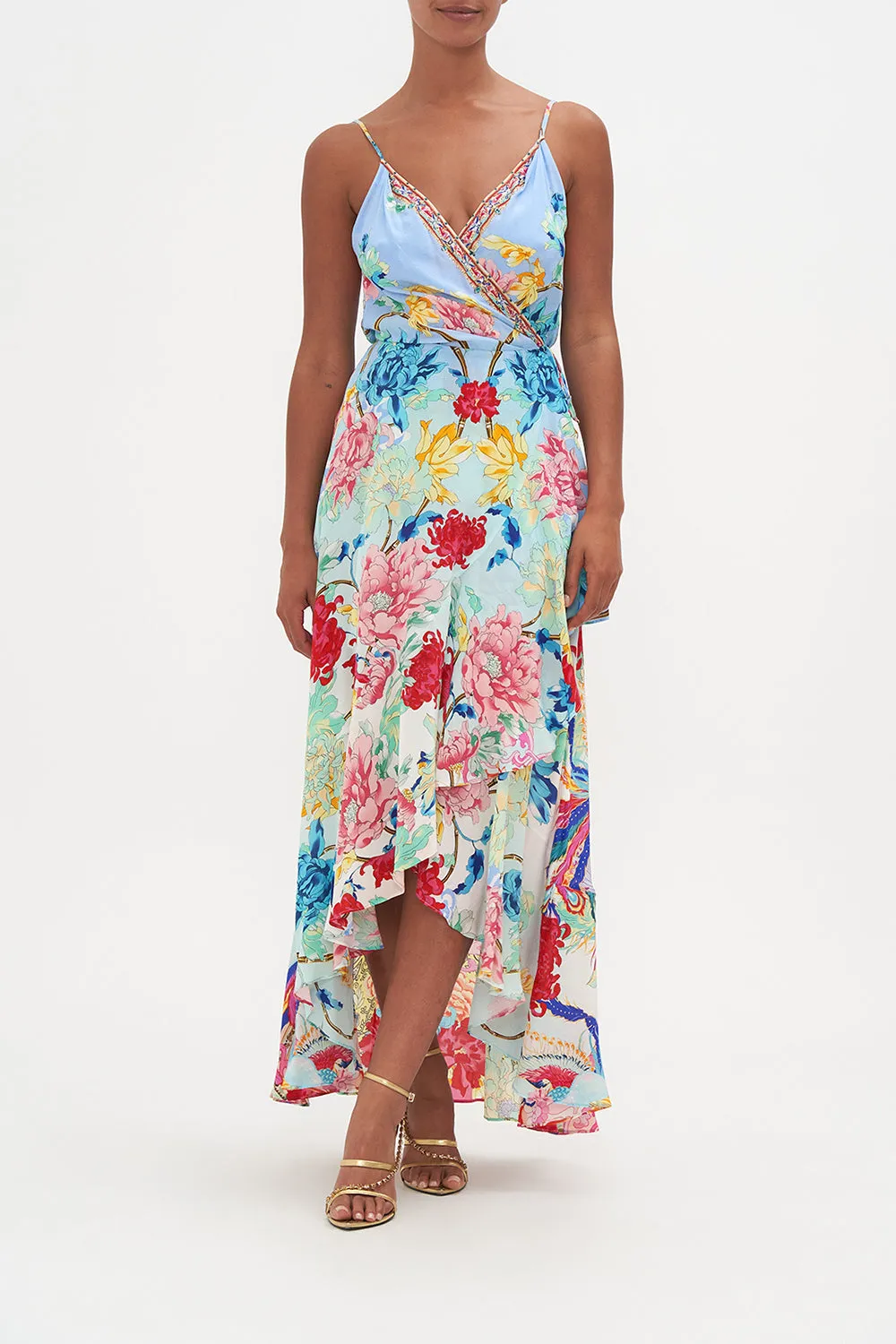 DRAPED FRONT WRAP DRESS GO STAG sold by Camilla