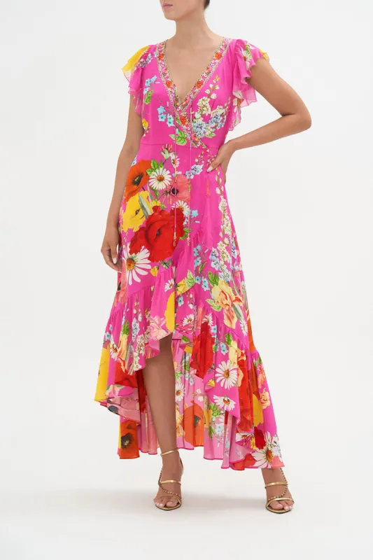 RUFFLE WRAP DRESS RAINBOW BODY sold by Camilla