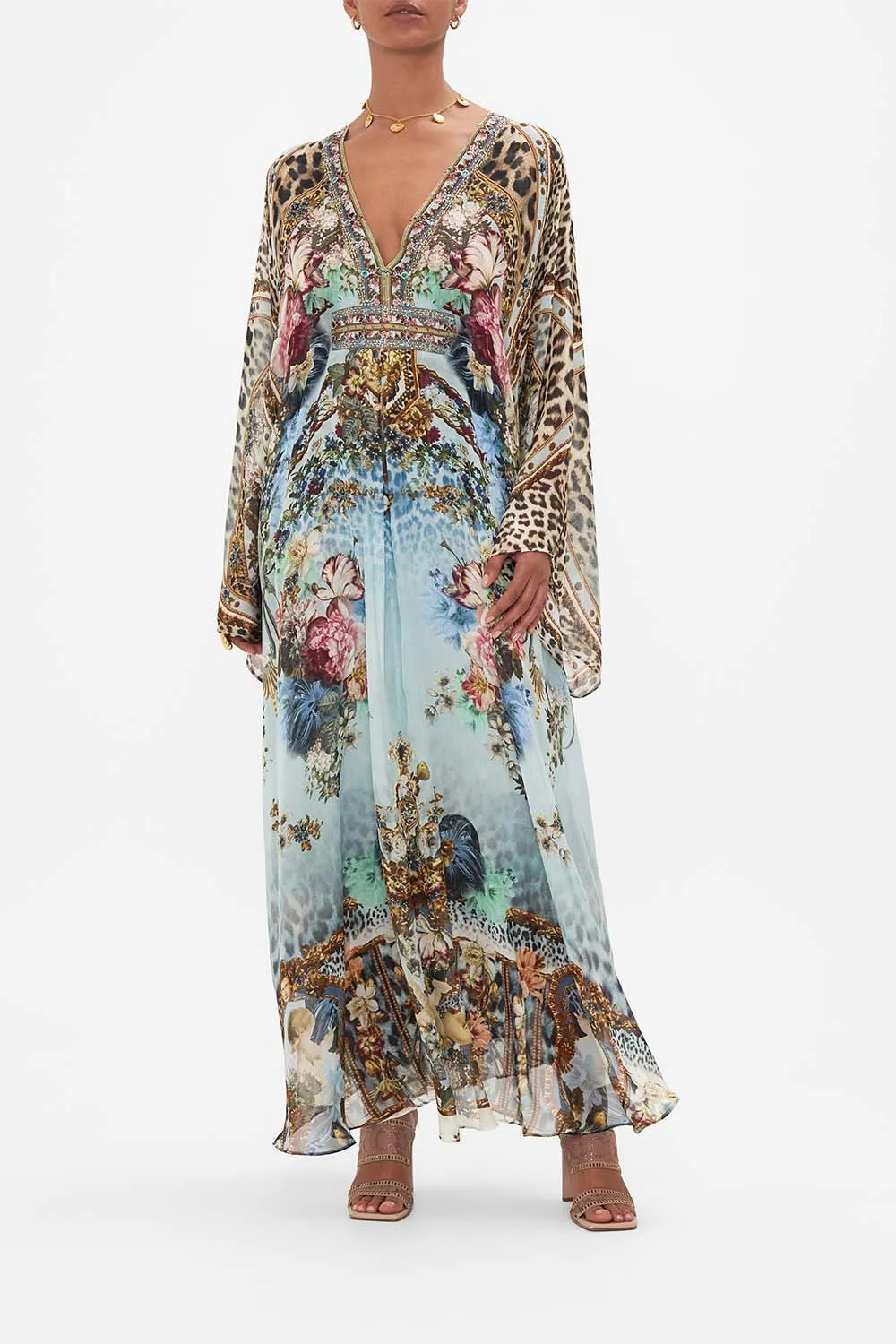 LONG KAFTAN WITH WAIST DETAIL LETTERS TO LEO sold by Camilla