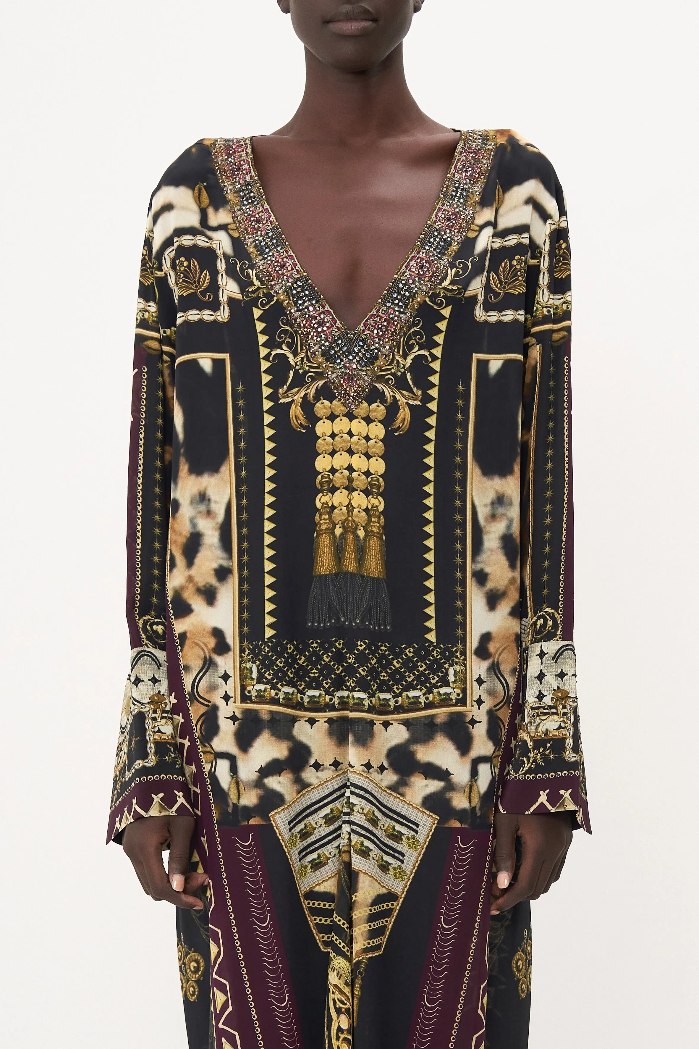 DRAPED BACK LONG SLEEVE DRESS DESERT DREAMS sold by Camilla product image thumbnail 5