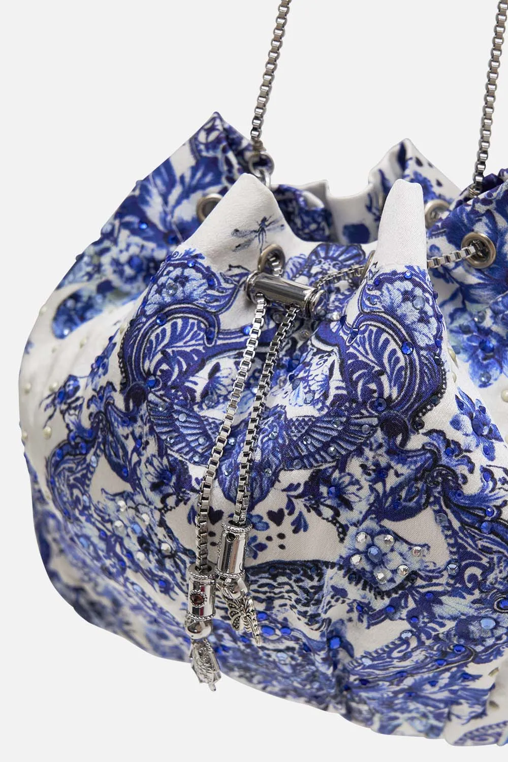 DRAWSTRING POUCH WITH CHAIN STRAP GLAZE AND GRAZE sold by Camilla product image thumbnail 2