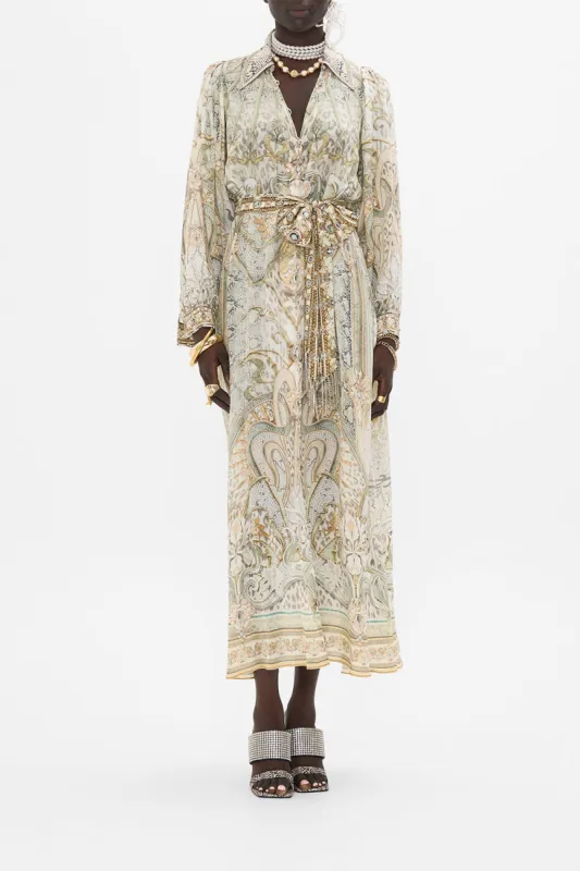 CURVED COLLAR SHIRT DRESS IVORY TOWER TALES sold by Camilla