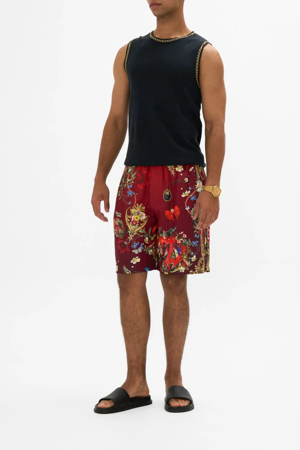 BAGGY MID LENGTH WALK SHORT JUST ONE BITE SNOW WHITE sold by Camilla product image thumbnail 4