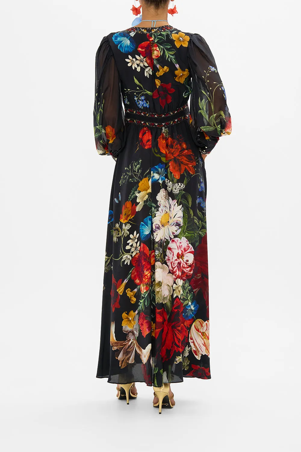 SHAPED WAISTBAND DRESS WITH GATHERED SLEEVES A STILL LIFE sold by Camilla product image thumbnail 2