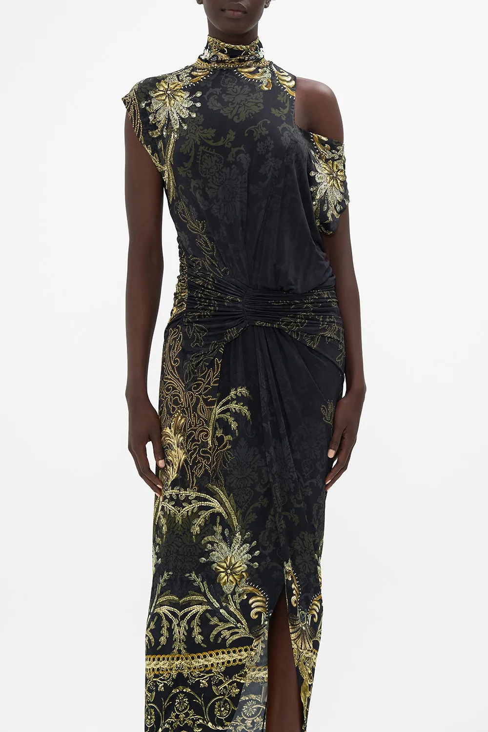 GATHERED COLUMN JERSEY DRESS THE NIGHT IS NOIR sold by Camilla product image thumbnail 5