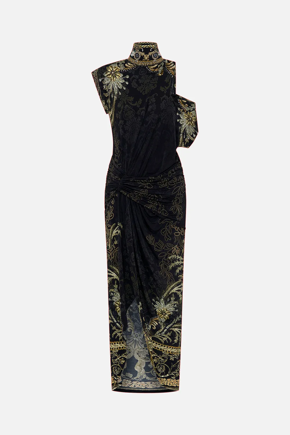 GATHERED COLUMN JERSEY DRESS THE NIGHT IS NOIR sold by Camilla product image thumbnail 3