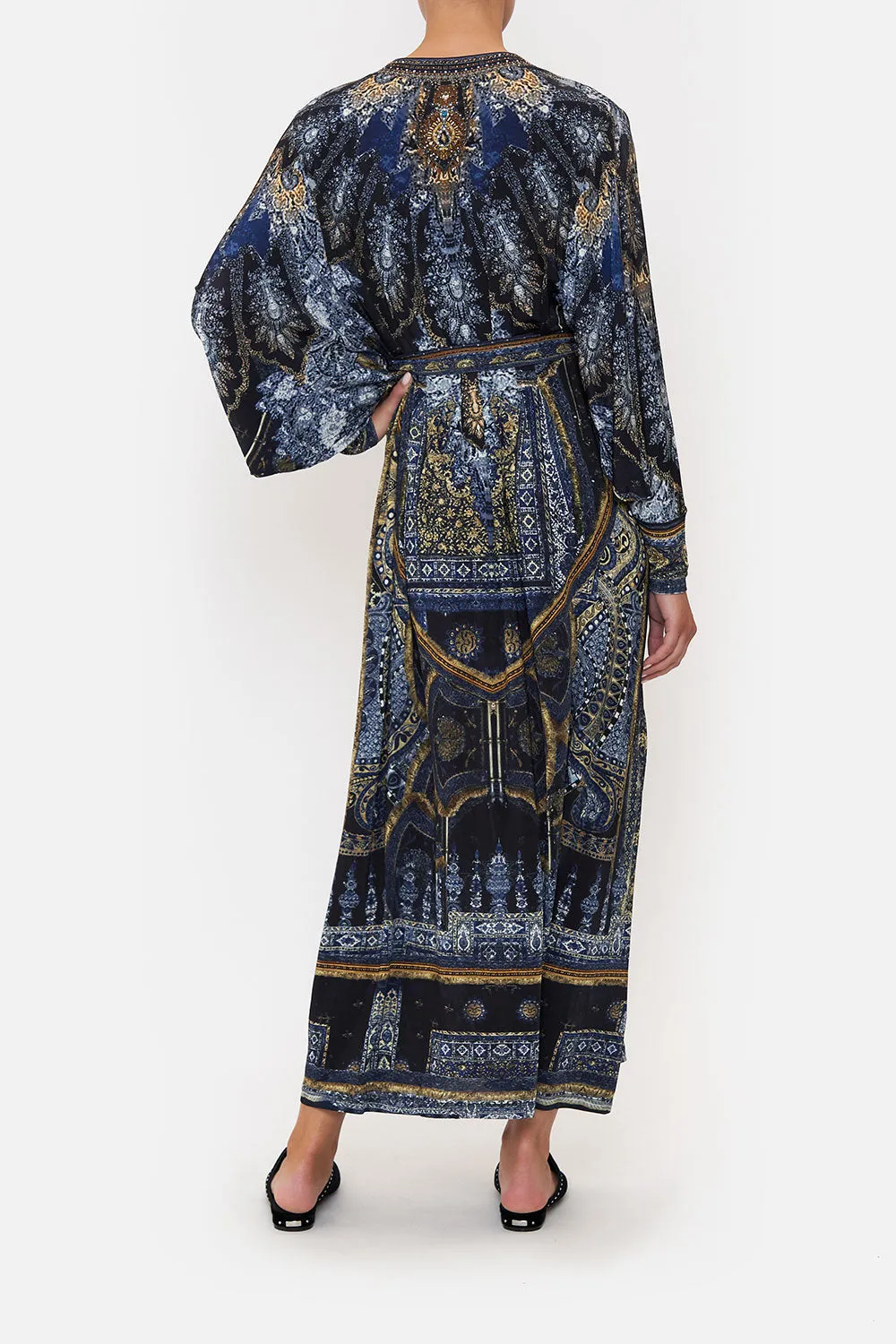 JERSEY WRAP DRESS WITH EXAGGERATED BLOUSON SLEEVE FOREVER FAMILY sold by Camilla product image thumbnail 2