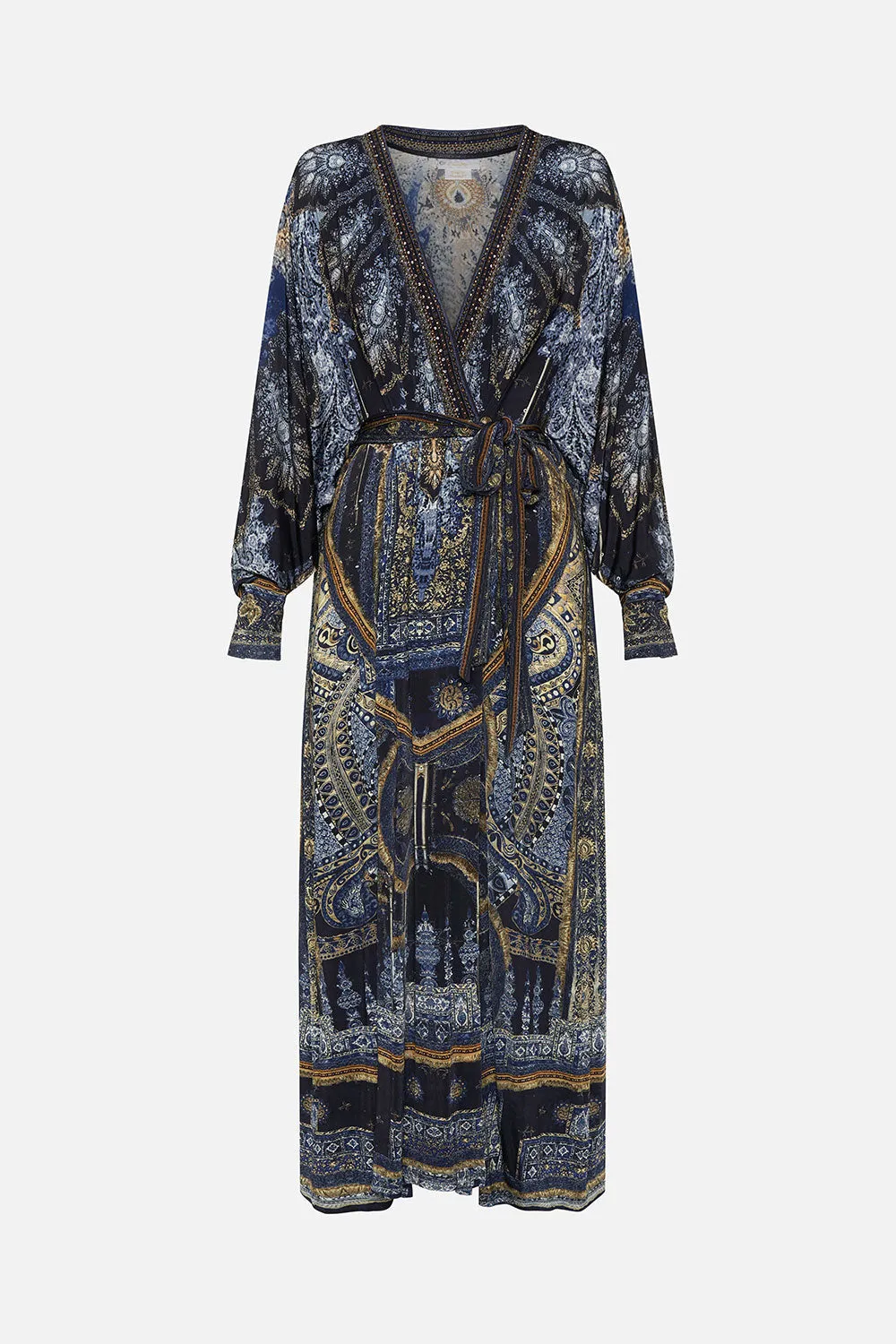 JERSEY WRAP DRESS WITH EXAGGERATED BLOUSON SLEEVE FOREVER FAMILY sold by Camilla product image thumbnail 3