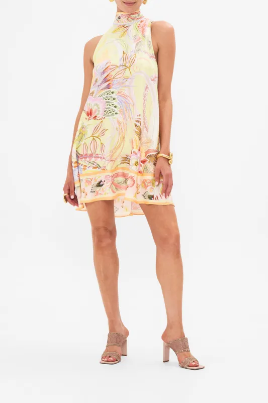 BACK NECK TIE SHORT DRESS COSMIC TUSCAN sold by Camilla