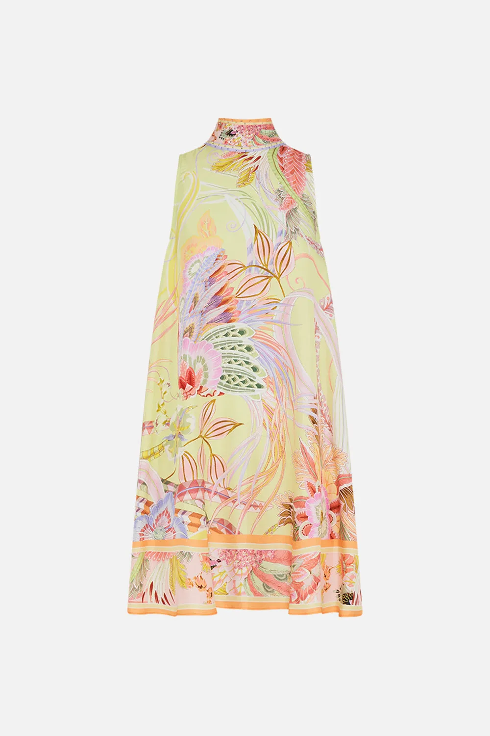 BACK NECK TIE SHORT DRESS COSMIC TUSCAN sold by Camilla product image thumbnail 3