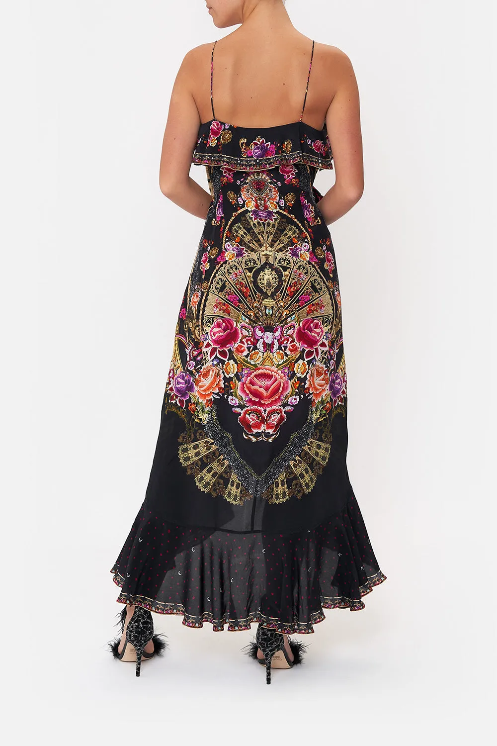 LONG WRAP DRESS WITH FRILL DANCE WITH DUENDE sold by Camilla product image thumbnail 2