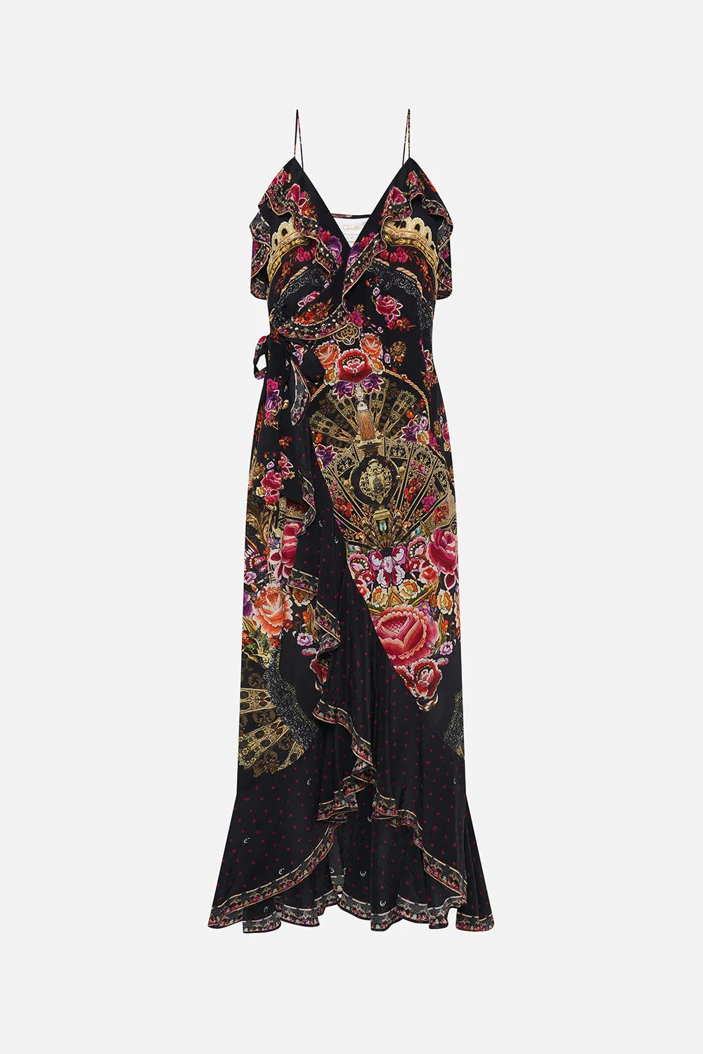 LONG WRAP DRESS WITH FRILL DANCE WITH DUENDE sold by Camilla product image thumbnail 3
