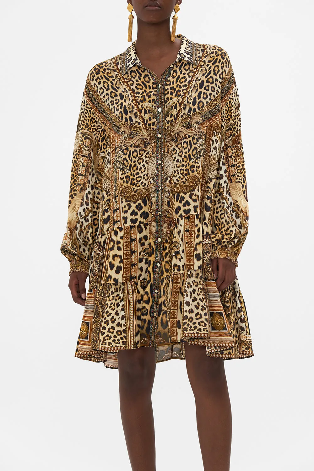 TIERED SHIRT DRESS STANDING OVATION sold by Camilla product image thumbnail 5