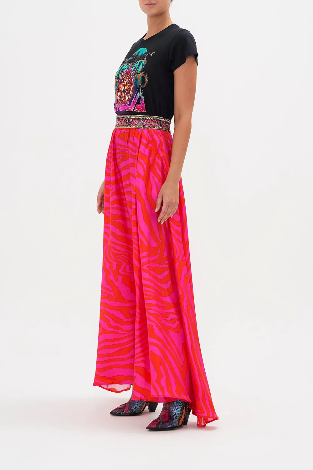 SLIM FIT ROUND NECK T-SHIRT ZEBRA ZONE sold by Camilla product image thumbnail 4