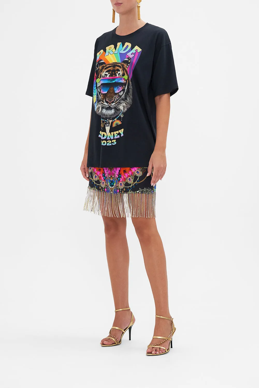 OVERSIZE BAND TEE DANCING WITH DESTINY sold by Camilla product image thumbnail 4