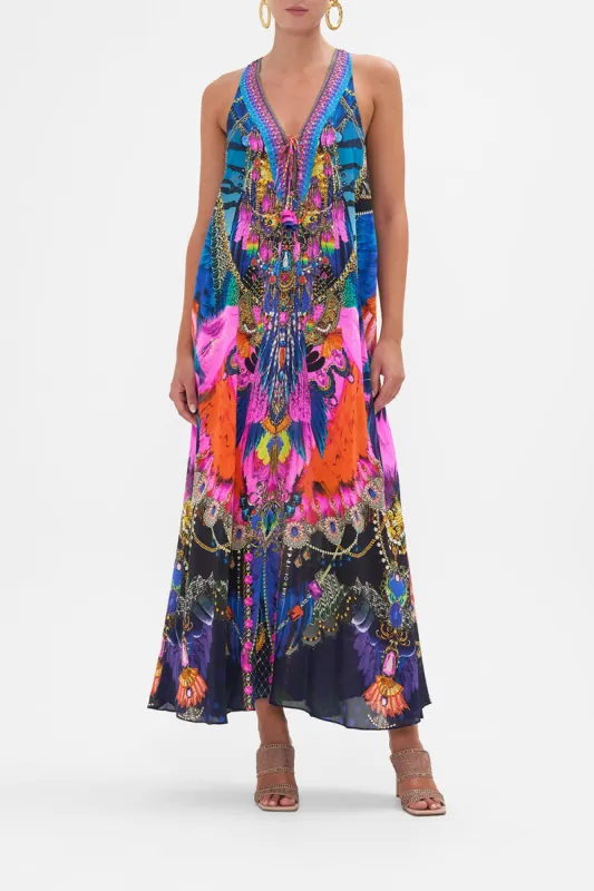 LACE UP RACER BACK DRESS DANCING WITH DESTINY sold by Camilla