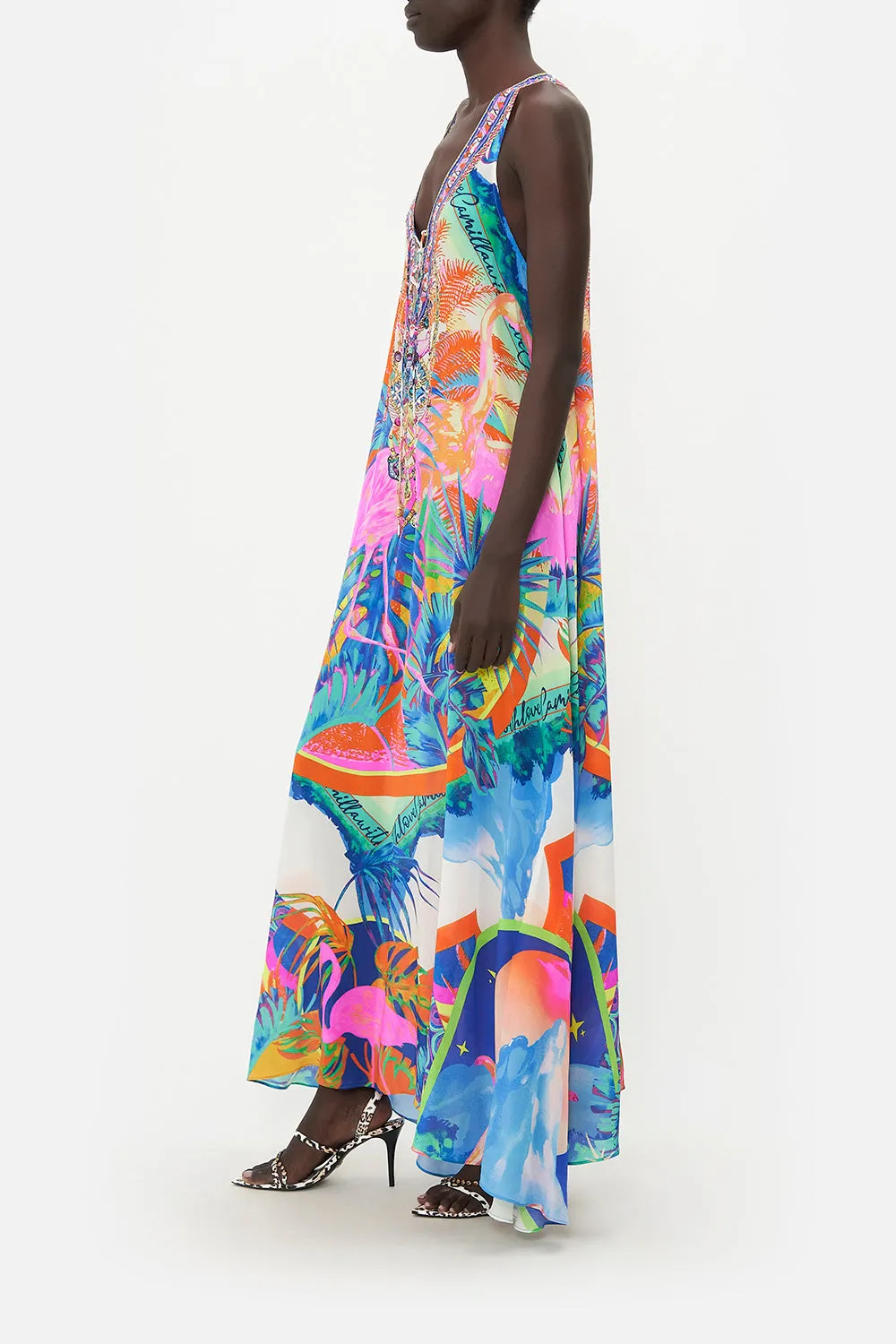 LACE UP RACER BACK DRESS FLAMENCO FLAMINGO sold by Camilla product image thumbnail 4