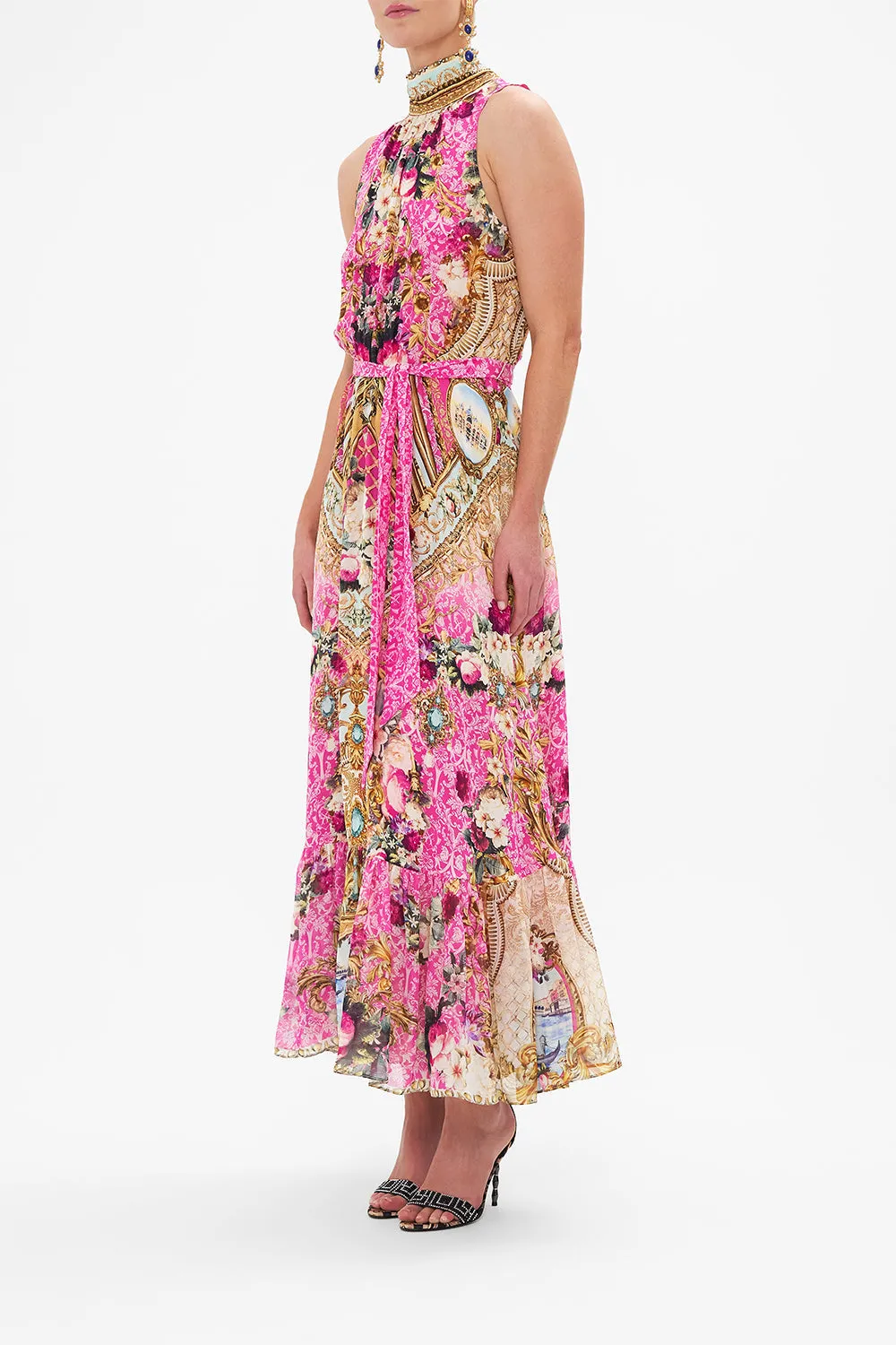 NECKTIE DRESS WITH ELASTICATED WAIST CALL OF THE CANAL sold by Camilla product image thumbnail 4