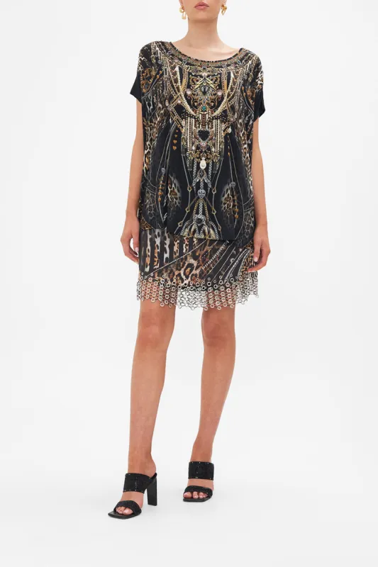 LOOSE FIT TEE - ALL OVER PRINT CHAOS IN THE COSMOS sold by Camilla