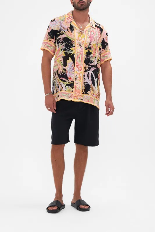 SHORT SLEEVE CAMP COLLARED SHIRT LADY OF THE MOON sold by Camilla