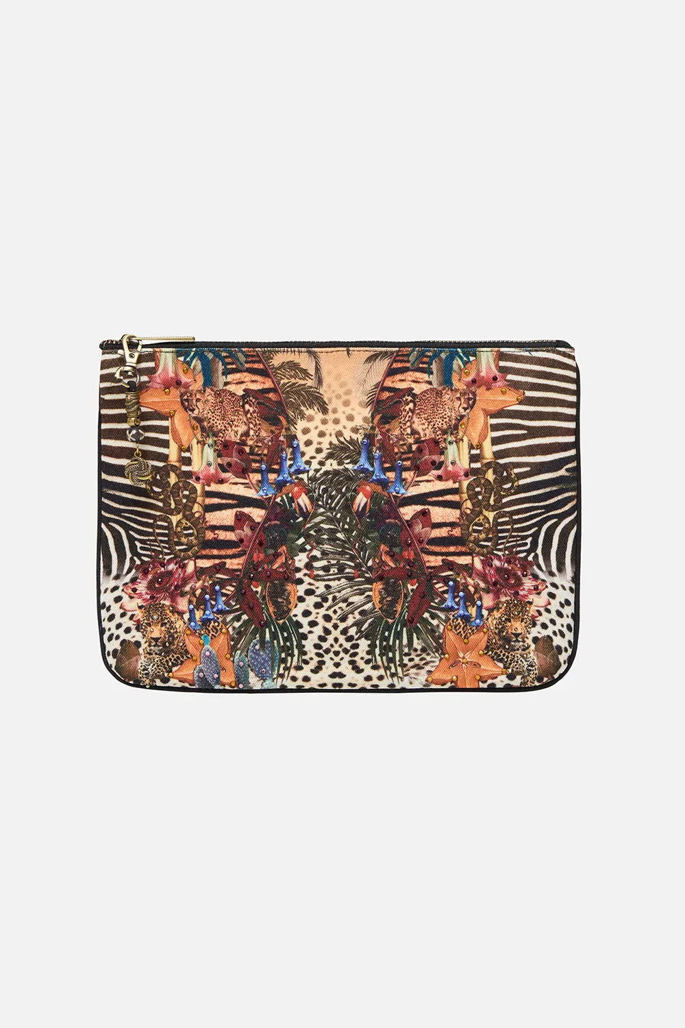 SMALL CANVAS CLUTCH NATURAL INSTINCT sold by Camilla