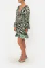 V NECK BLOUSON SLEEVE DRESS LEOPARD LORE sold by Camilla