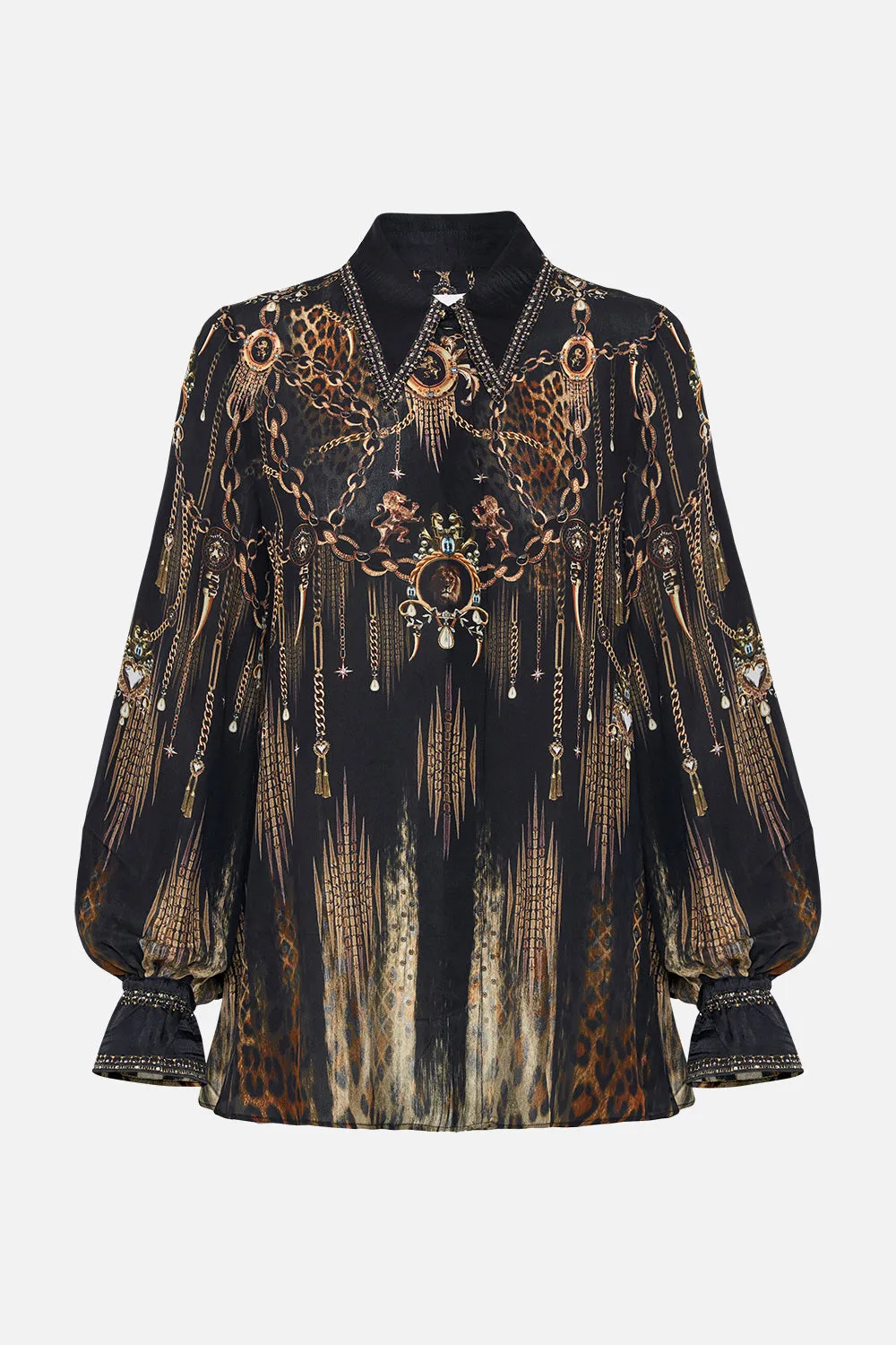 CURVED COLLAR BLOUSE JUNGLE DREAMING sold by Camilla product image thumbnail 3