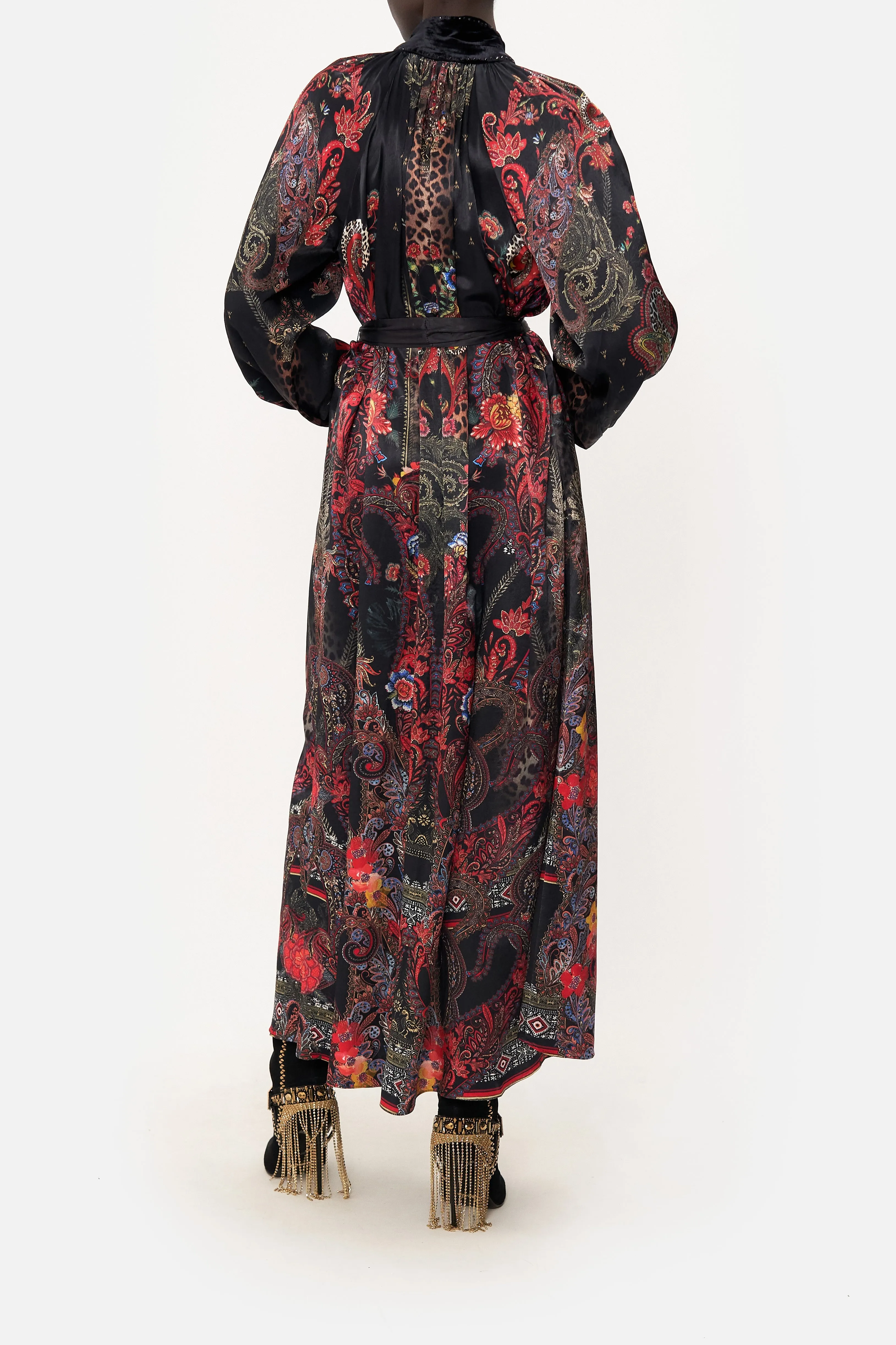 RAGLAN SLEEVE MIDI SHIRT DRESS WOODSTOCK ROCK sold by Camilla product image thumbnail 2