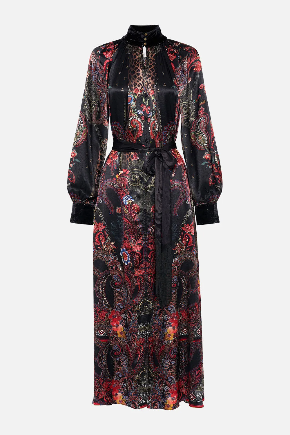 RAGLAN SLEEVE MIDI SHIRT DRESS WOODSTOCK ROCK sold by Camilla product image thumbnail 3