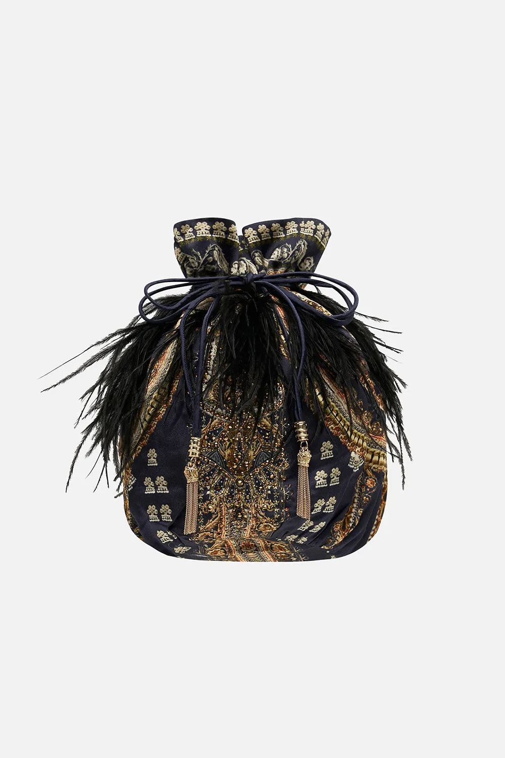 ROUND DRAWSTRING POUCH ITS ALL OVER TORERO sold by Camilla product image thumbnail 2