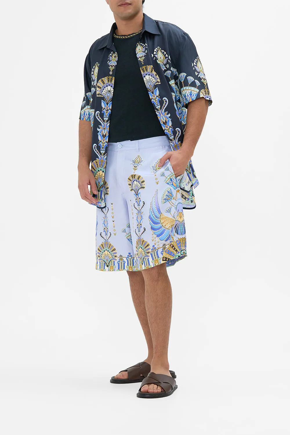 FIXED WAIST MID LENGTH WALK SHORT UNDER SCARAB SKIES sold by Camilla product image thumbnail 4
