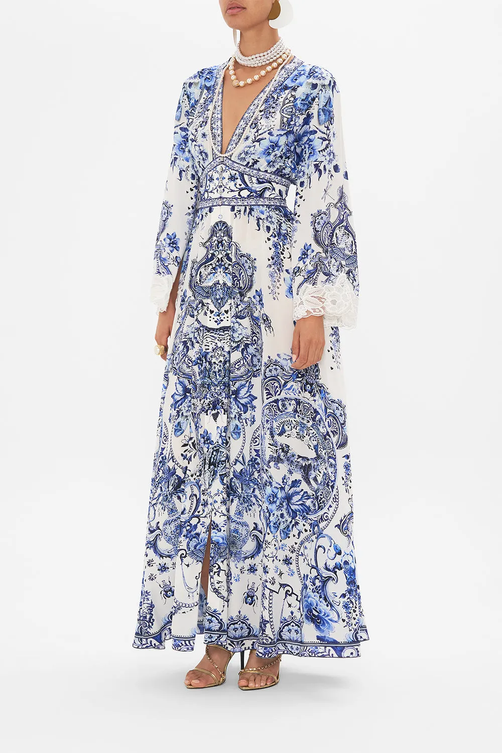 KIMONO SLEEVE DRESS WITH SHIRRING DETAIL GLAZE AND GRAZE sold by Camilla product image thumbnail 4