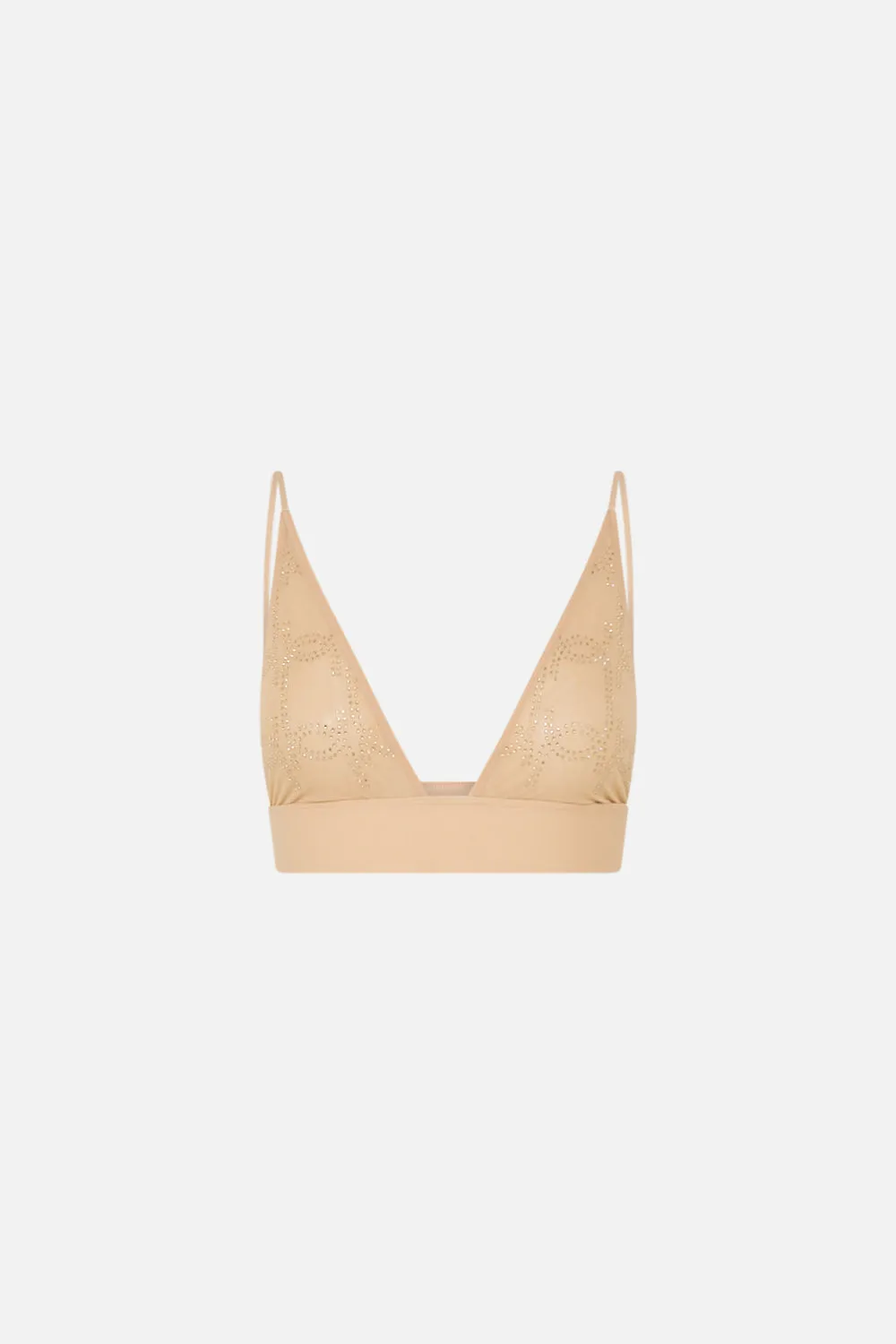 MESH SOFT PULL ON TRI BRA SOLID NUDE sold by Camilla product image thumbnail 3