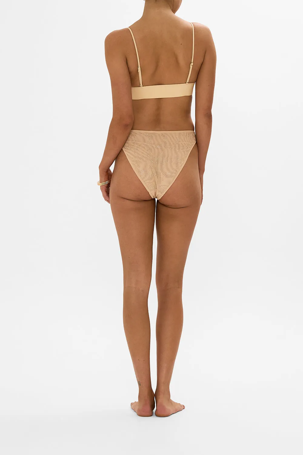 MESH SOFT PULL ON TRI BRA SOLID NUDE sold by Camilla product image thumbnail 2