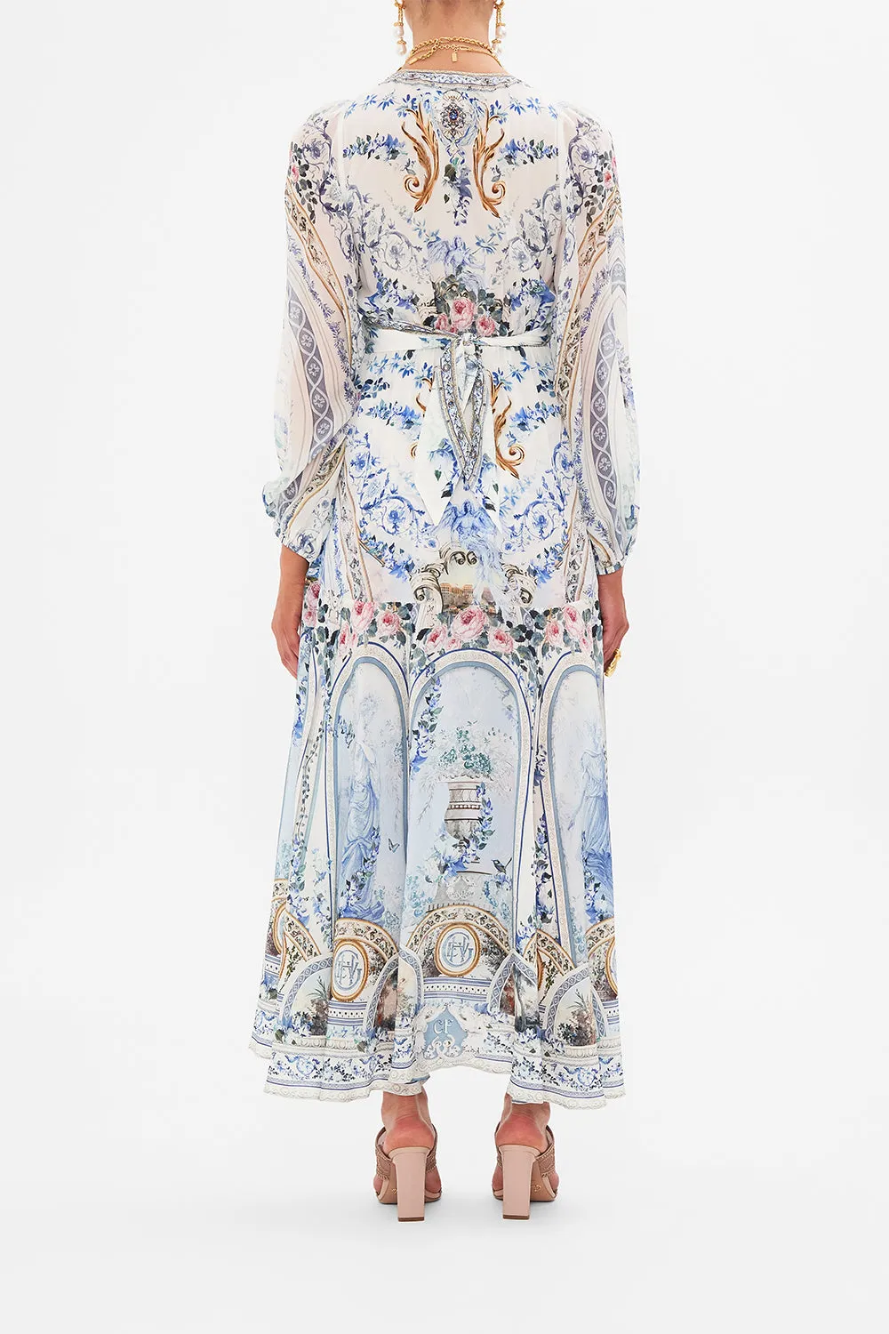 WRAP TIE DRESS WITH BLOUSON SLEEVE SEASON OF THE SIREN sold by Camilla product image thumbnail 2