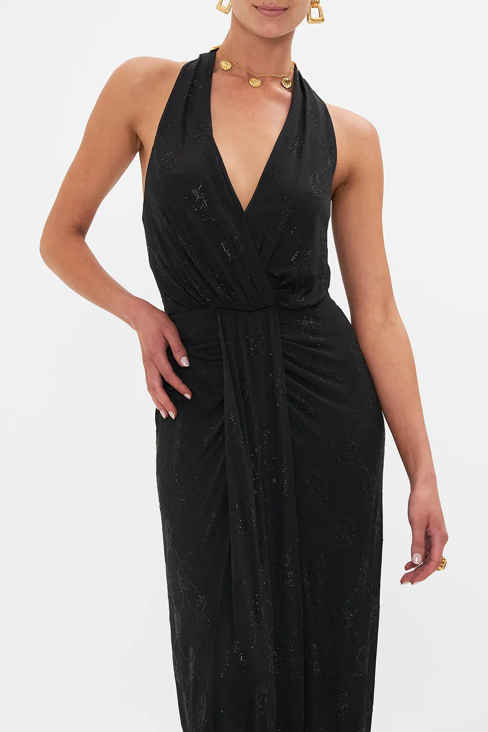 LONG JERSEY HALTER DRESS AMSTERGLAM sold by Camilla product image thumbnail 5