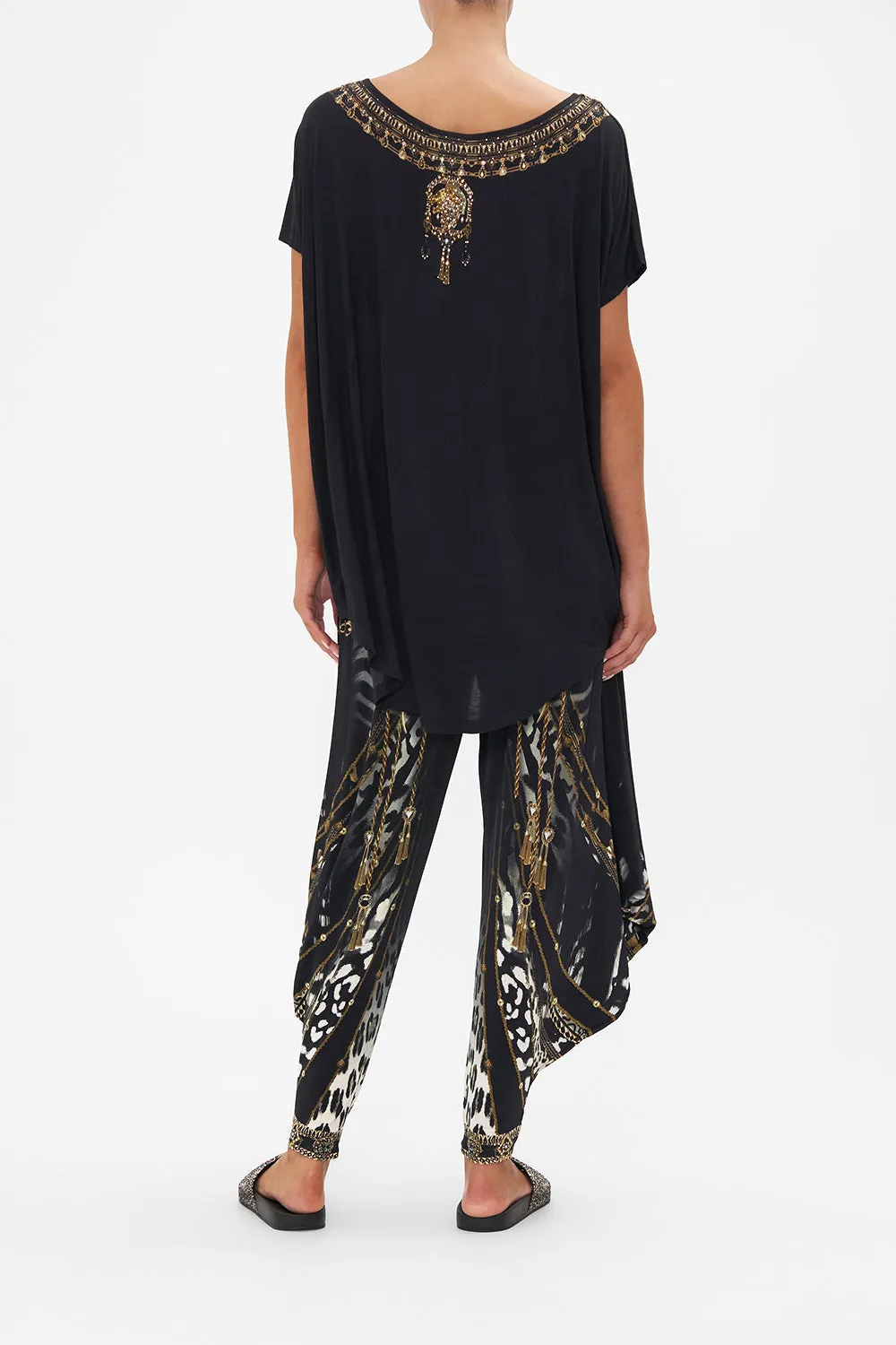 LOOSE FIT TEE - BLACK UNTAMED ROYALTY sold by Camilla product image thumbnail 2