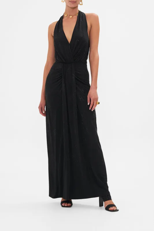 LONG JERSEY HALTER DRESS AMSTERGLAM sold by Camilla