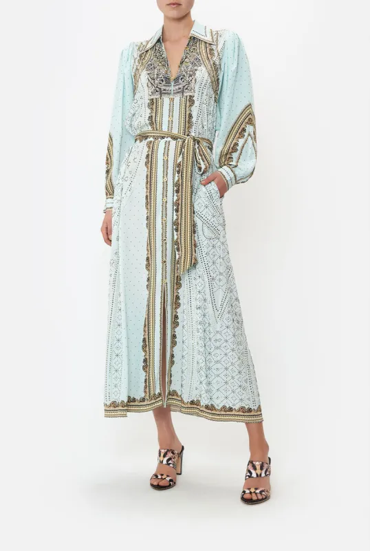 CURVED COLLAR SHIRT DRESS LUXE ESPIRITU sold by Camilla