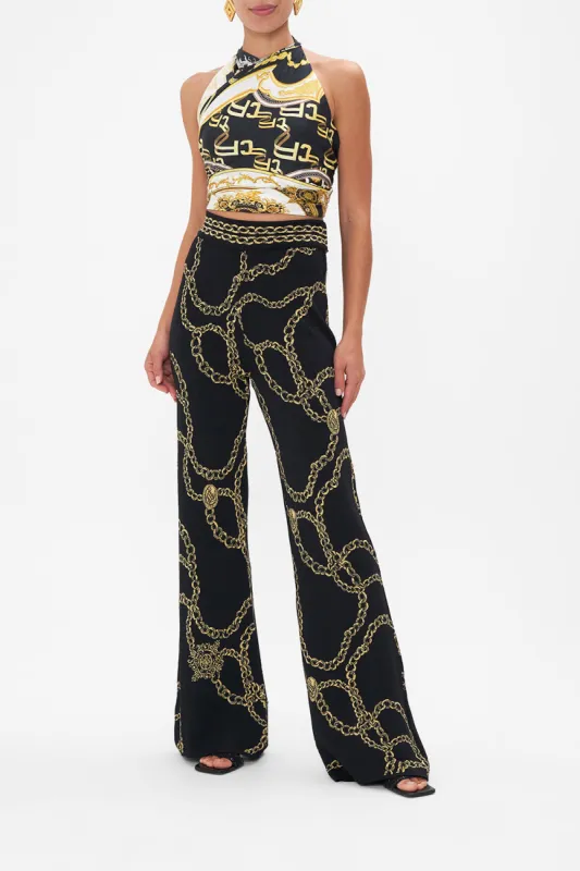 FLARED JACQUARD KNIT PANT JEALOUSY AND JEWELS sold by Camilla