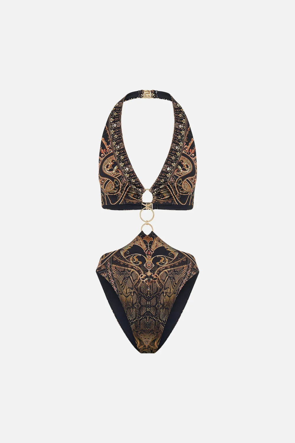 TRI-RING FRONT CUT OUT ONE-PIECE NOUVEAU NOIR sold by Camilla product image thumbnail 3