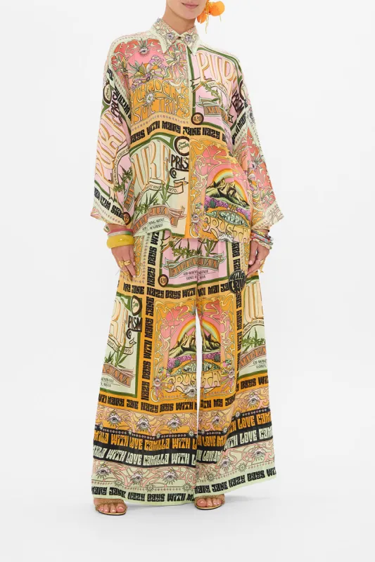 WIDE SLEEVE BLOUSE LETS CHASE RAINBOWS sold by Camilla