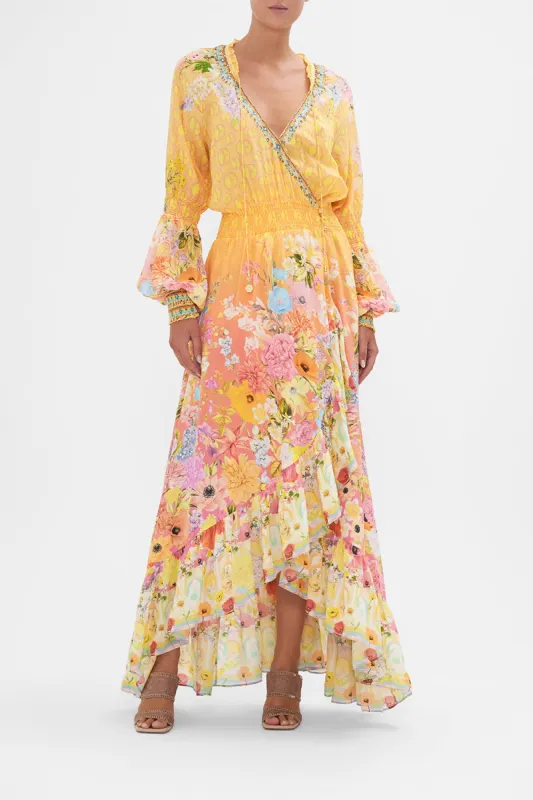 BLOUSON SLEEVE WRAP DRESS SOLAR FLARE sold by Camilla