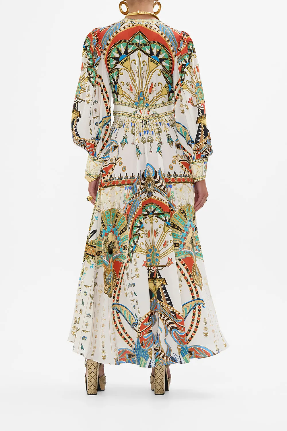 SHAPED WAISTBAND DRESS WITH GATHERED SLEEVES VALLEY OF THE QUEENS sold by Camilla product image thumbnail 2