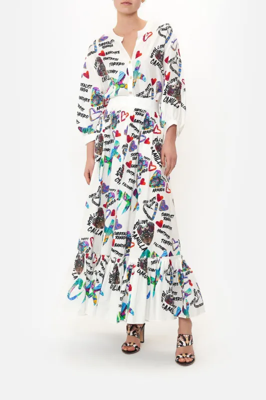 DROPPED SHOULDER BLOUSON SHIRT SHES A WRITE OFF sold by Camilla