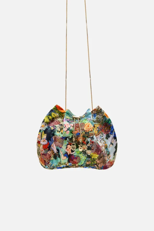 DRAWSTRING POUCH WITH CHAIN STRAP THE KINDEST ONE OF ALL sold by Camilla