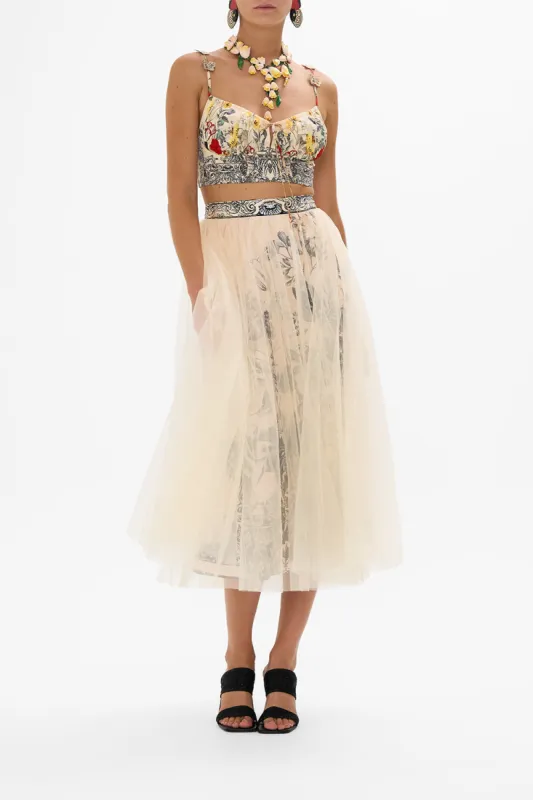 MIDI TULLE SKIRT ETCHED INTO ETERNITY sold by Camilla