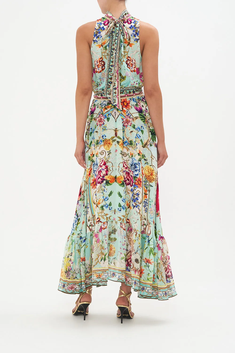 NECKTIE DRESS WITH ELASTICATED WAIST HONEY HONEY sold by Camilla product image thumbnail 2