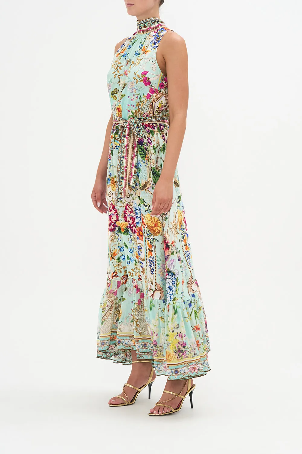 NECKTIE DRESS WITH ELASTICATED WAIST HONEY HONEY sold by Camilla product image thumbnail 4